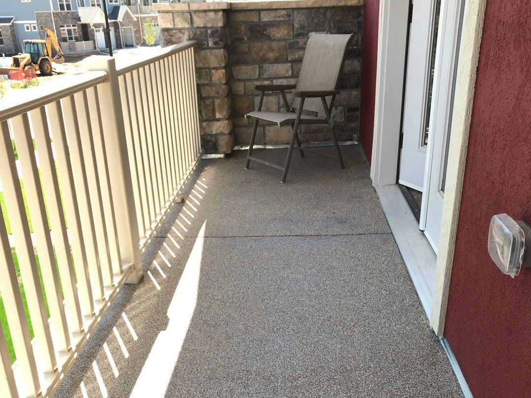 Enhanced home walkway featuring all-natural floor coating by Lifetime Green Coatings, a seamless blend of eco-friendliness and exquisite aesthetics.