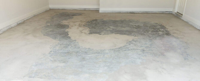 image showing poorly done DIY epoxy garage floor coatings