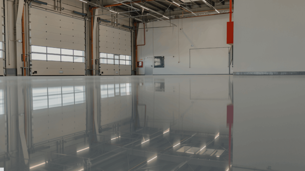 Durable coated commercial floor in a busy retail environment Durable coated commercial floor in a busy retail environment