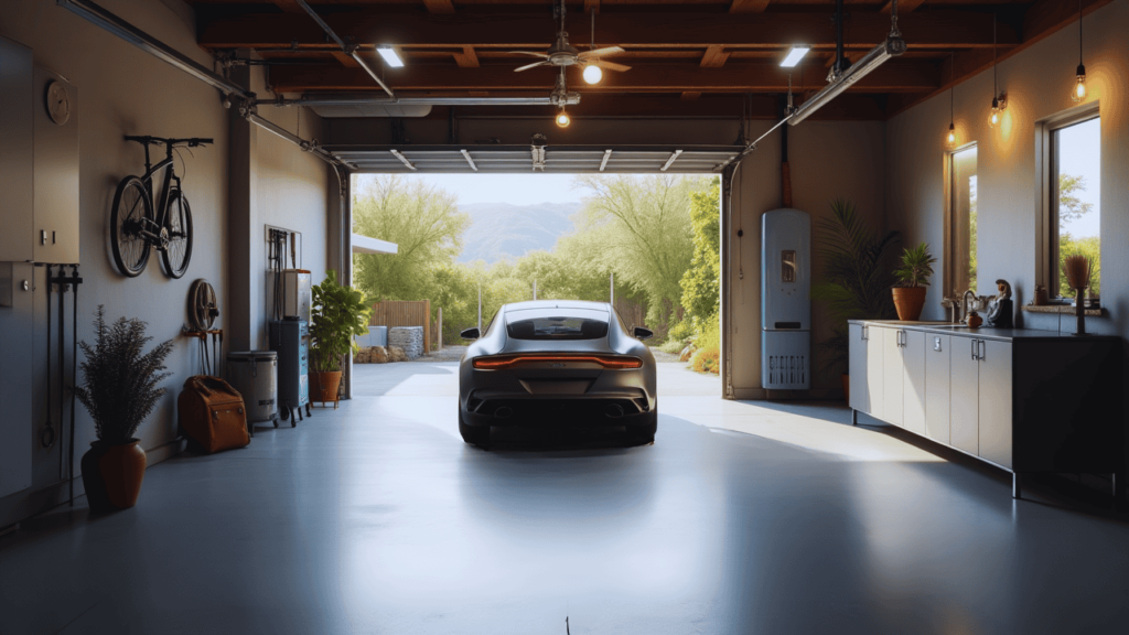 Third Content image Next-day use garage floor after fast installation of durable coating